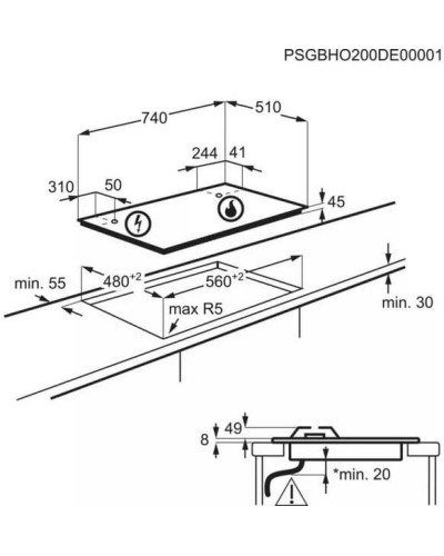Варочная панель Electrolux KGG75362K
