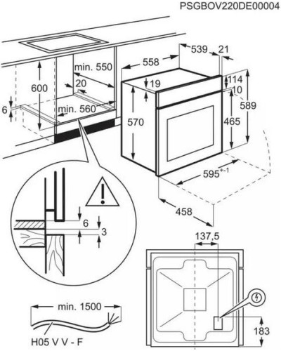Духовой шкаф Electrolux EOF3H50BX