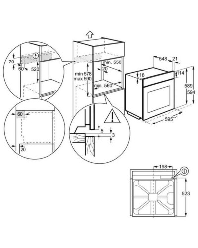 Духовой шкаф Electrolux OEF3H70TW