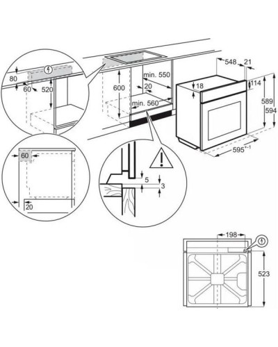 Духовой шкаф Electrolux OEF3H30X