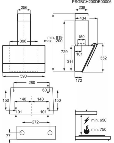 Вытяжка Electrolux EFV516K