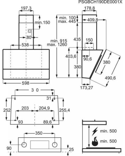 Кухонная вытяжка Electrolux LFV416K