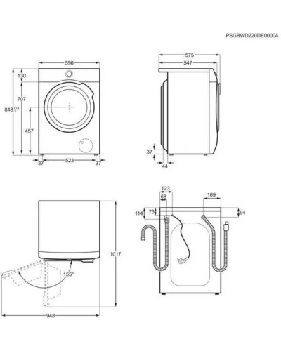Стирально-сушильная машина Electrolux EW7WN361S