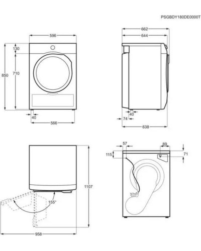 Сушильная машина Electrolux W8H458BP