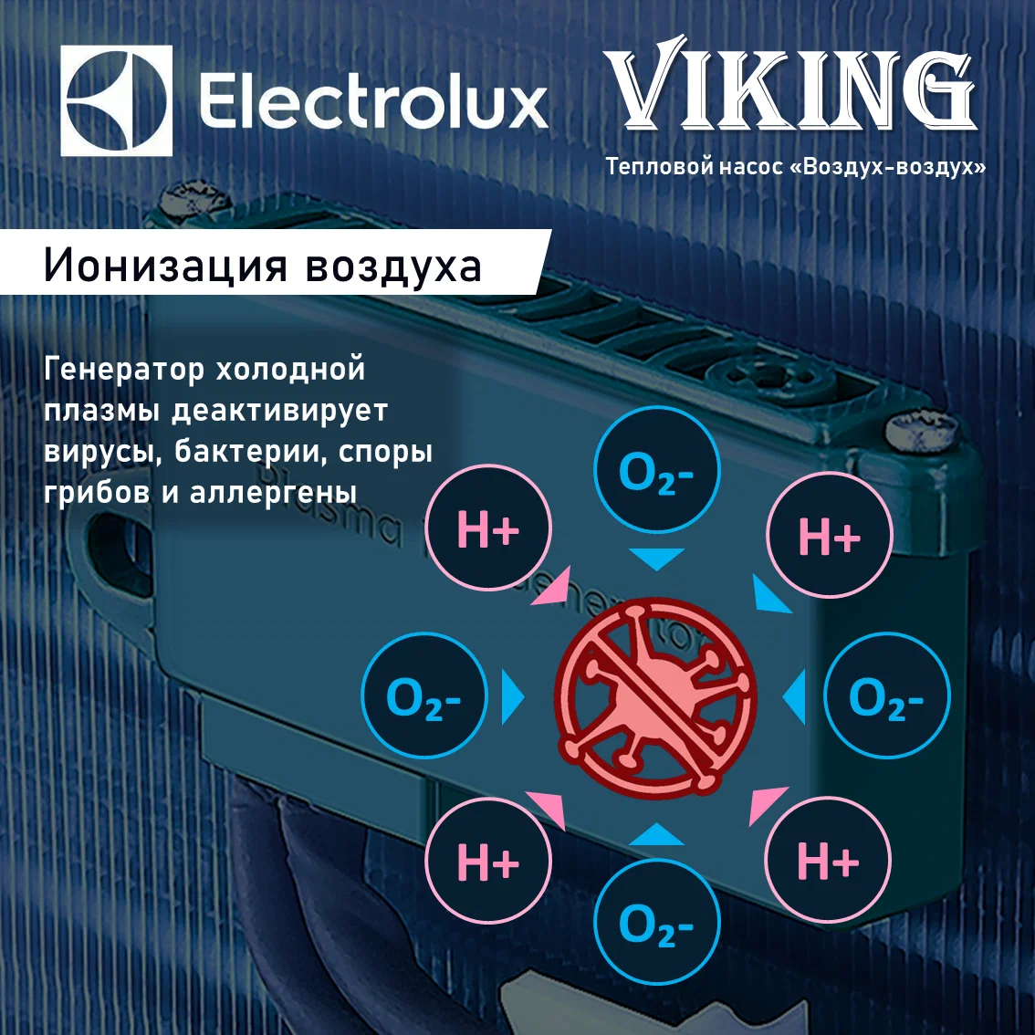 Купить тепловой насос воздух воздух Electrolux Viking 2.0 EACS/I-24HVI/N8_21Y (кондиционирование и обогрев до -30°C) Купить тепловой насос воздух воздух Electrolux Viking 2.0 EACS/I-24HVI/N8_21Y (кондиционирование и обогрев до -30°C)